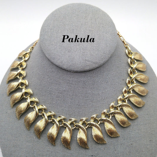 Pakula Gold Plated Necklace, Mid-century Modern, 1960s Vintage Jewelry