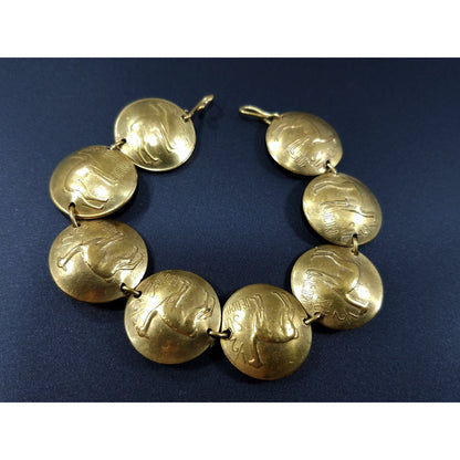 Coin Bracelet 1970s Peruvian Vintage