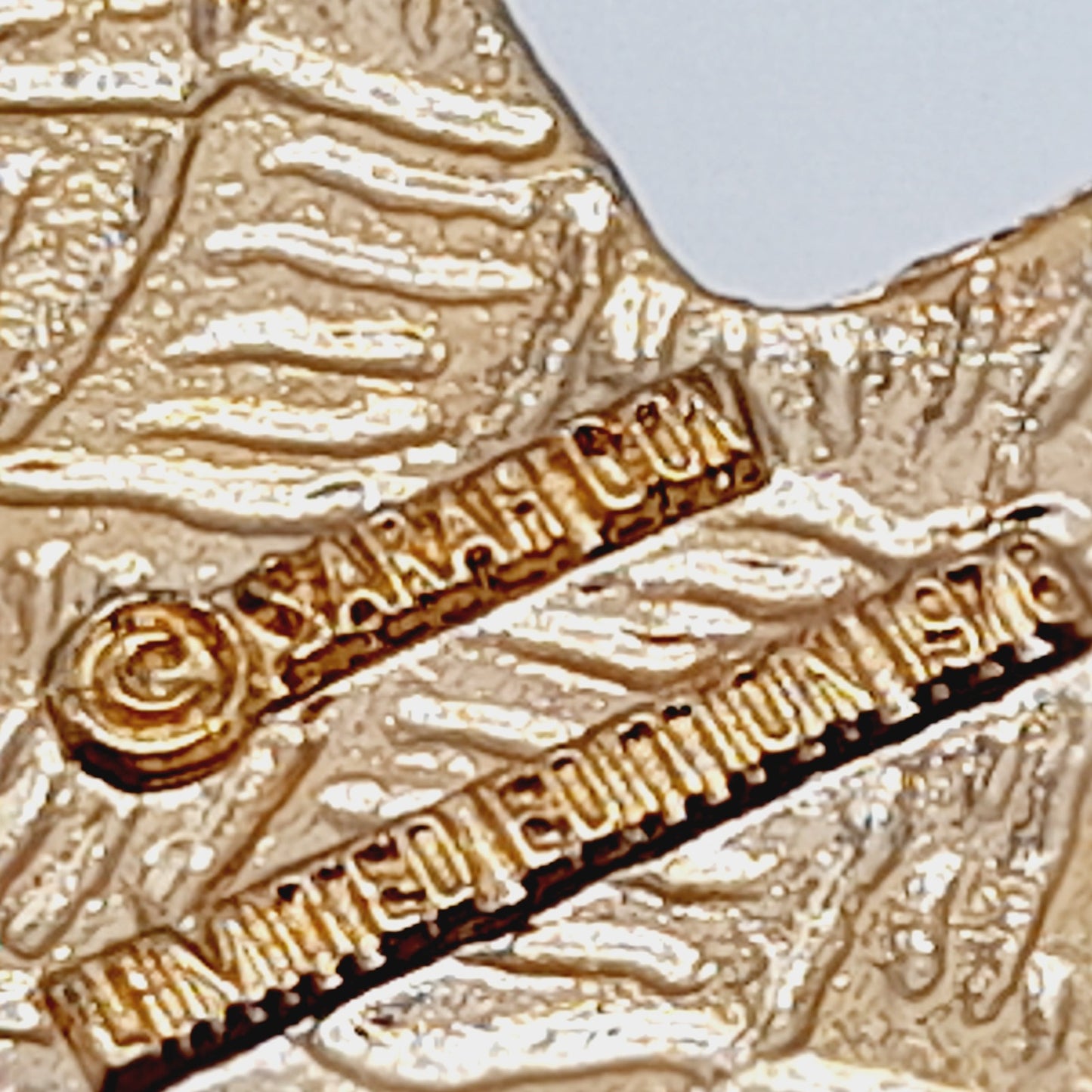 Vintage Sarah Coventry Cross Pendant Necklace, Limited Edition 1978