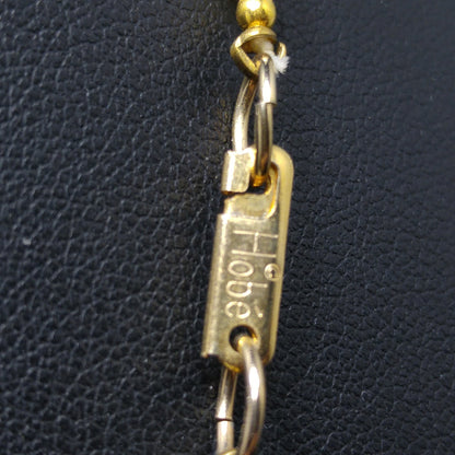 Hobe Garnet Beaded Necklace, Mother of Pearl Beads, Pat 3427691, 1950s Vintage Jewelry