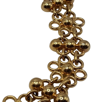 Vintage Monet Designer Matte Gold Plate Etruscan Style Choker Collar Necklace