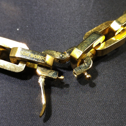 Eddie Borgo Linked Chain Necklace, Gold Plated, Handmade Vintage Jewelry