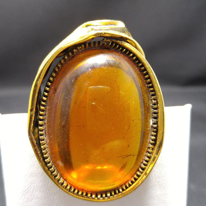 Vintage Carnegie Modernist Brooch Earrings, Light Topaz Glass, 1950s Vintage Jewelry