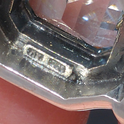 Sterling Silver 14K Gold Blue Topaz Cable Cuff Bracelet CNA Thailand