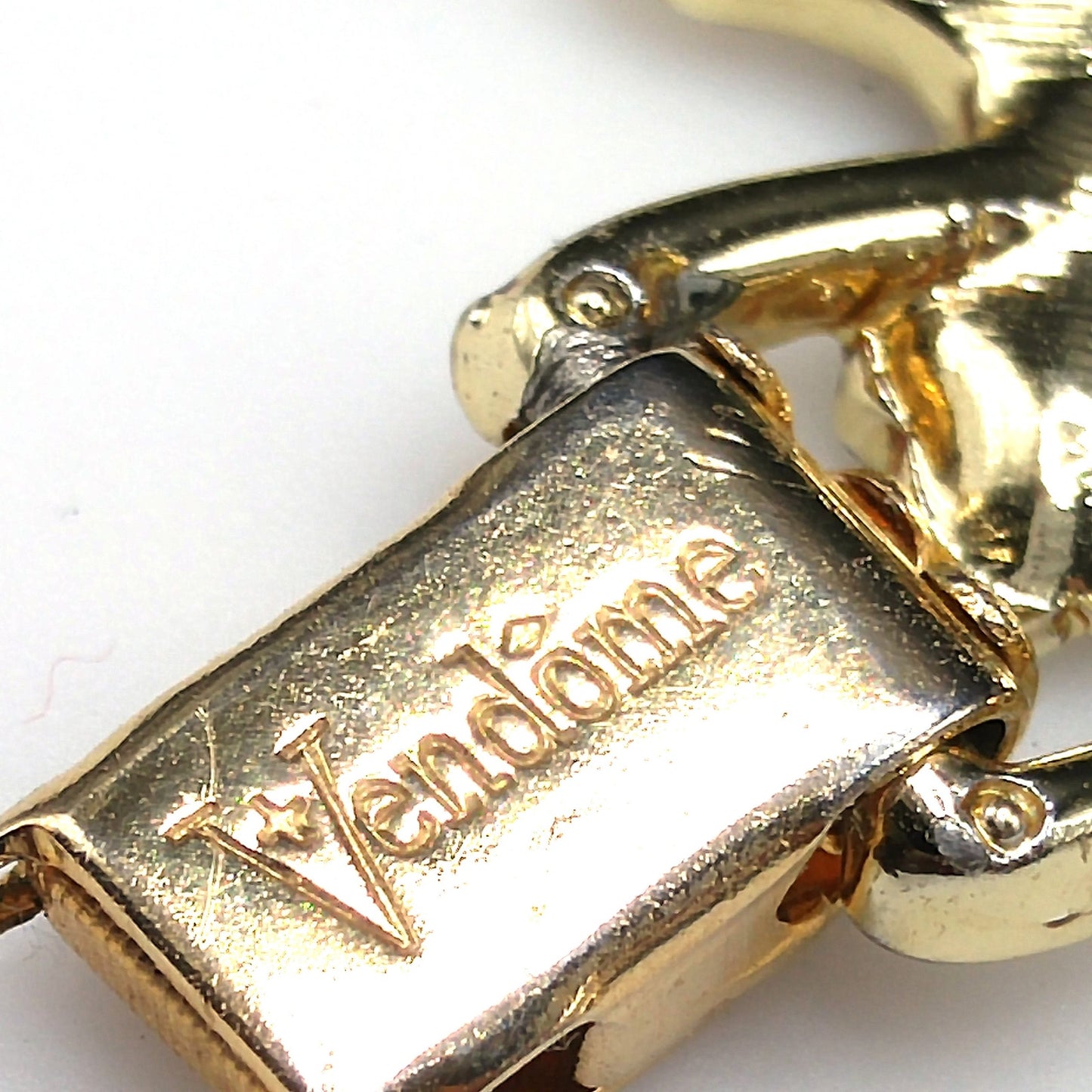 Vintage Vendome Green Crystal Art Bead Bracelet, Three Strands, 1960s