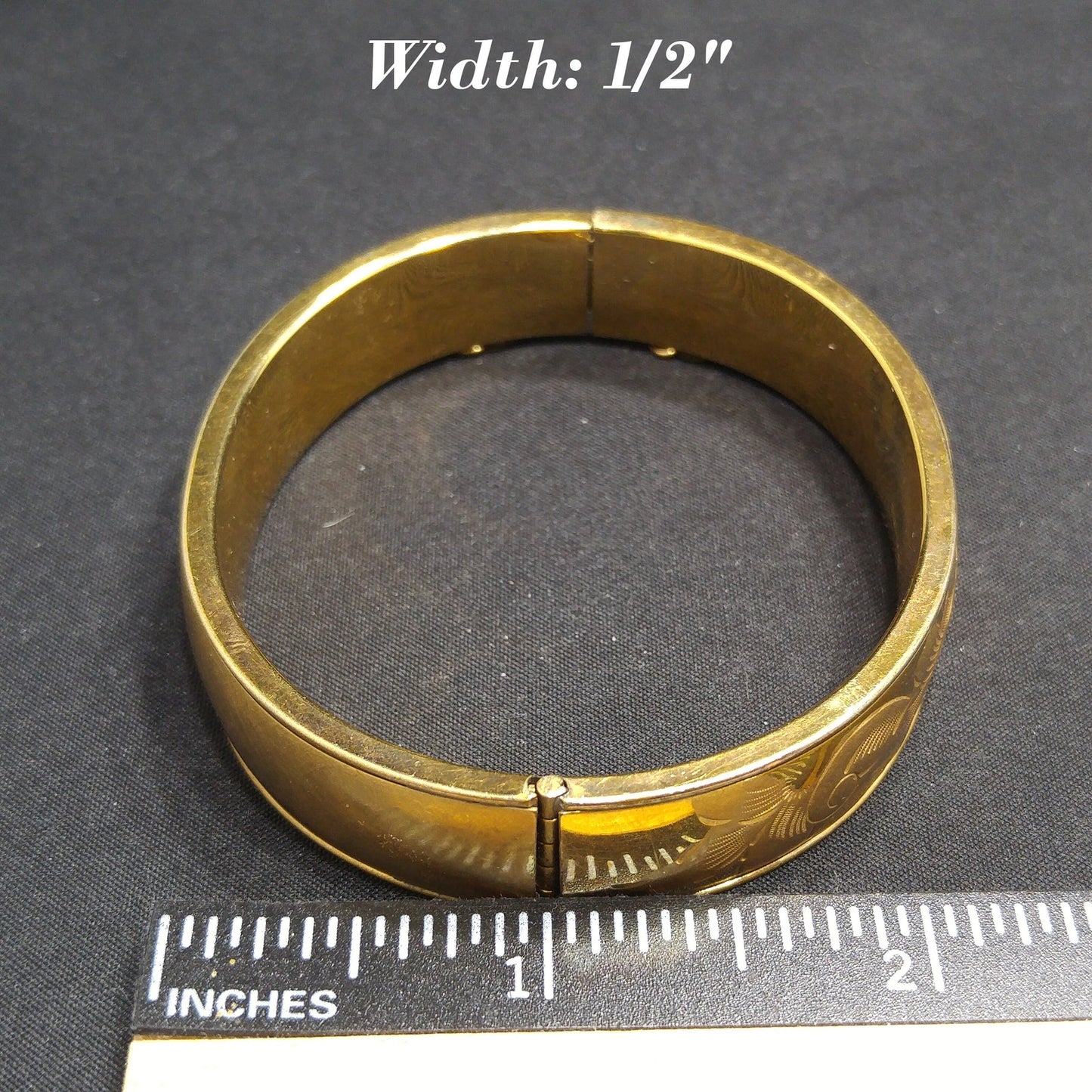 Victorian 12 KT Gold Filled Bracelet, Safety Chain, Floral Embossed, 1930s Vintage Jewelry