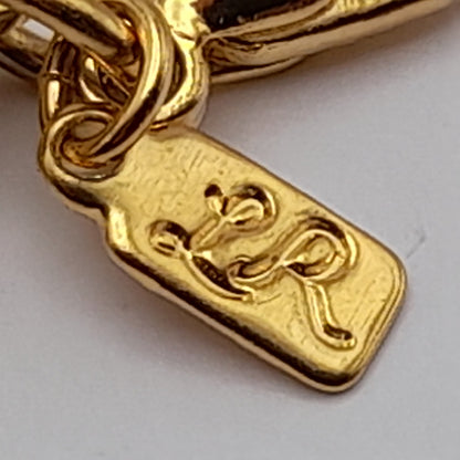 Vintage Lady Remington (LR) Four Strands Braided Chain 18 Inch Necklace