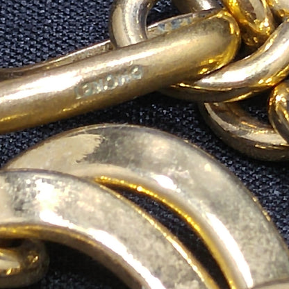 Monet Wide Link Necklace Bracelet Set, Double Links, 1980s Vintage Jewelry