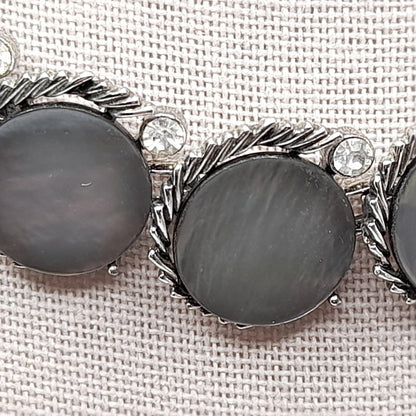 Vintage Lisner Mother of Pearl Necklace Bracelet Set, 1960s