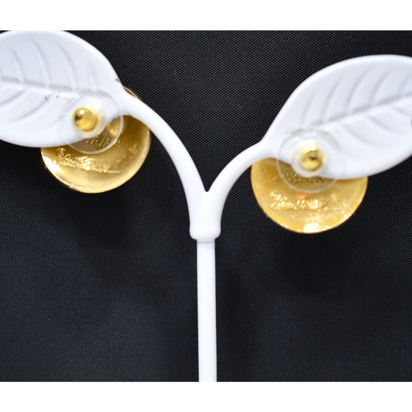 Laurel Burch "Kirin" Cloisonne Earrings, Gold Plated, 1980s Vintage Jewelry