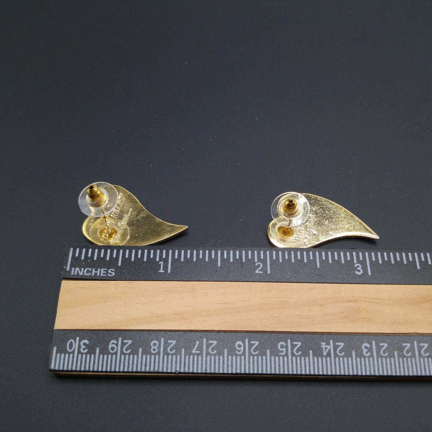 Vintage Laurel Burch "Dove Heart" Post Earrings, Cloisonne Enamel, Gold Plated