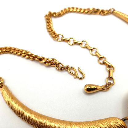 Piscitelli Gold Plated Pendant Necklace, Made in USA, Vintage Jewelry