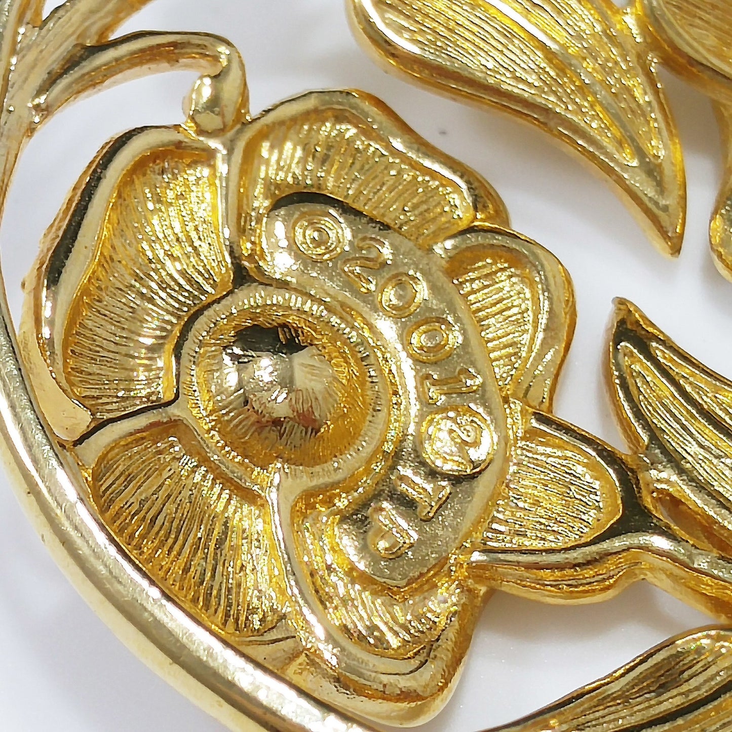 Swarovski Rhinestone Harmony Brooch, "Garden of Tranquility", Gold Plated, 2001 Vintage Jewelry